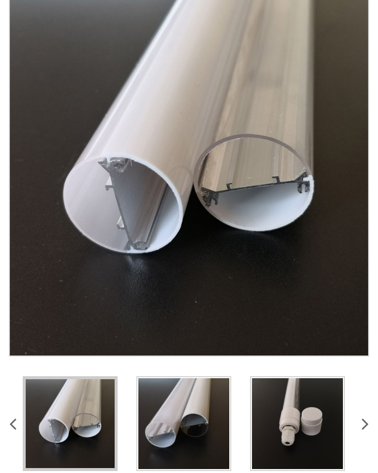LED-putken kotelo liekinestoainetta V0 ja EN45545-2 -sertifikaatti