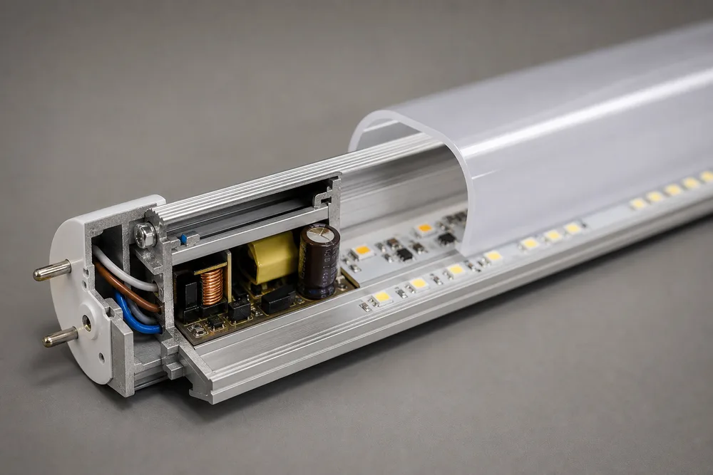 Miksi valita puolialumiininen, puoliksi muovinen T12 LED-putkikotelo?